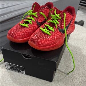 Nike Kobe reverse grinch with minor tears and not original box